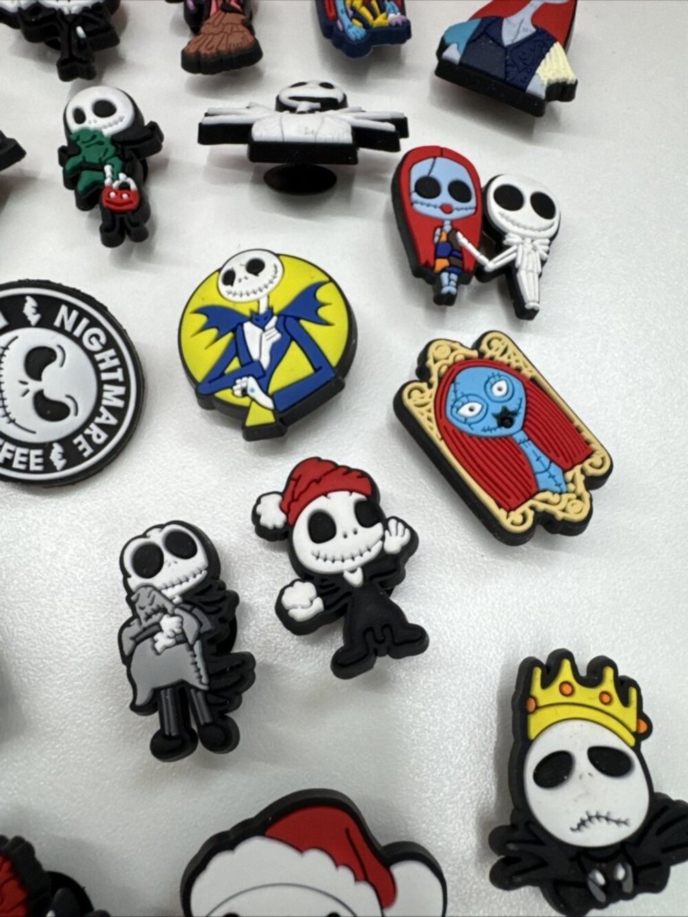 38pcs Halloween Horror Shoe Charms Skull Horror Shoe Charms Pins Sally - Picture 12 of 13